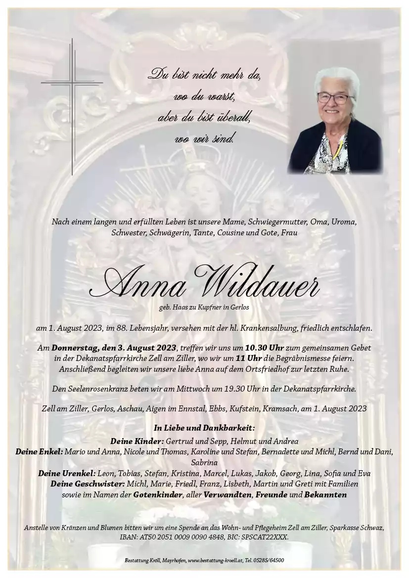 Parte von Anna Wildauer